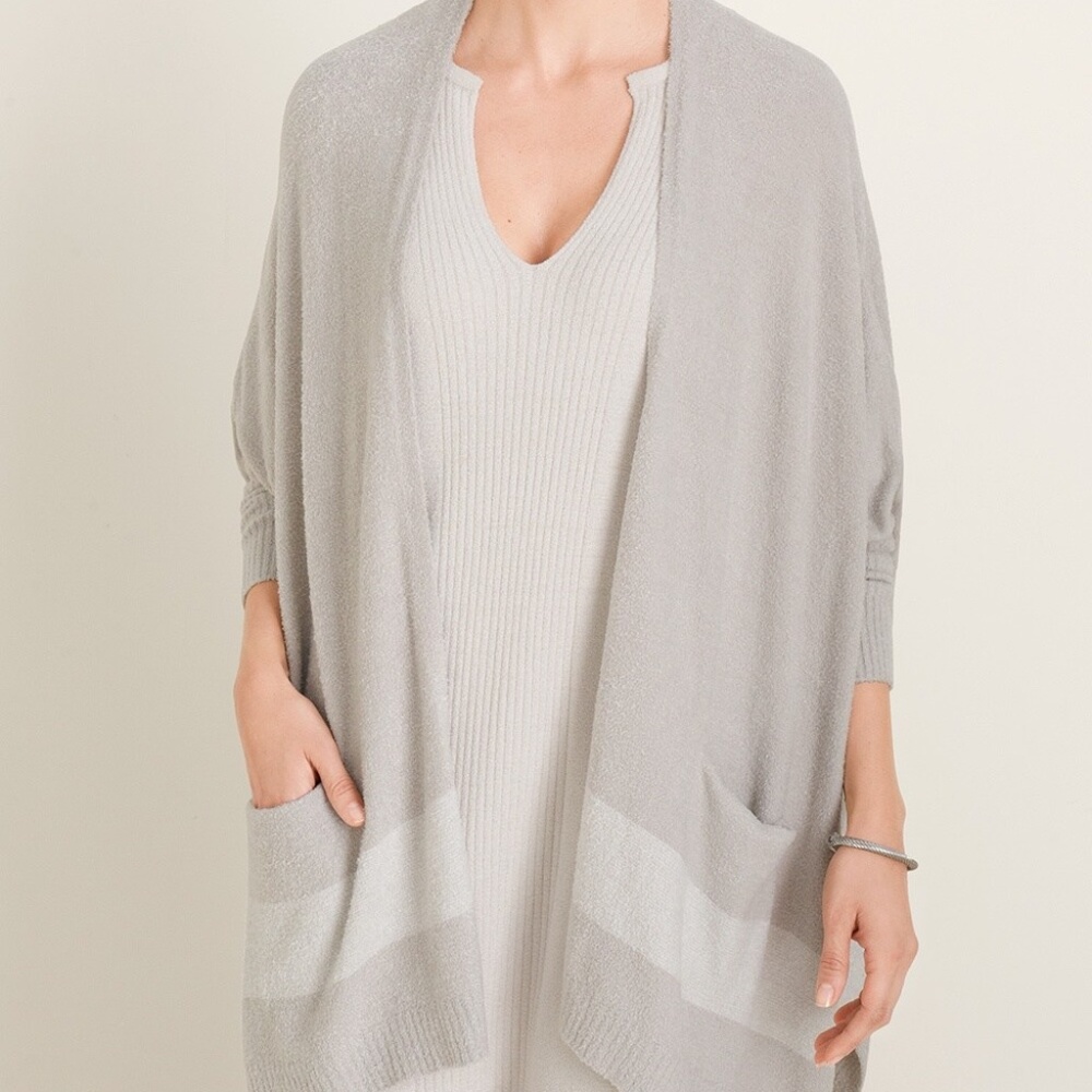 Barefoot Dreams CozyChic Lite Cliffside Wrap GUC One Size